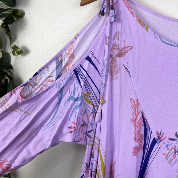 Free People Clear Skies Floral Printed Asymmetrical Tunic Dress Women’s Size S - Picture 5 of 9